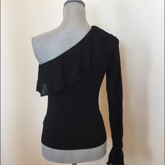 Scripted One Shoulder Evening Top - Picture 4 of 8